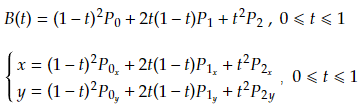 Уравнение Кривой Безье 2-го порядка